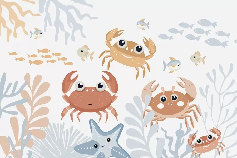 Fototapet Roztomilí krabi w05189