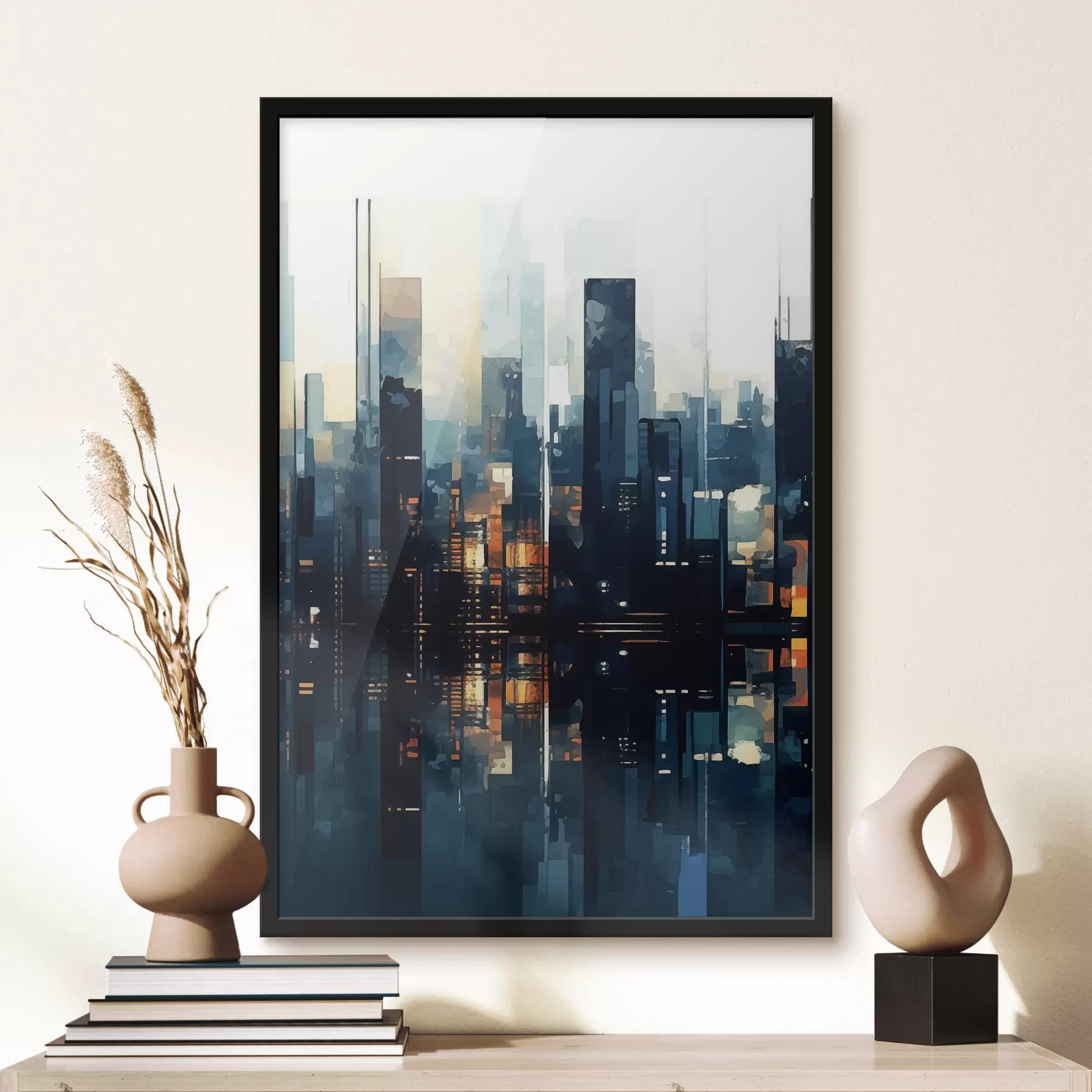 Fototapet Večerní západ slunce ve velkém městě f47676