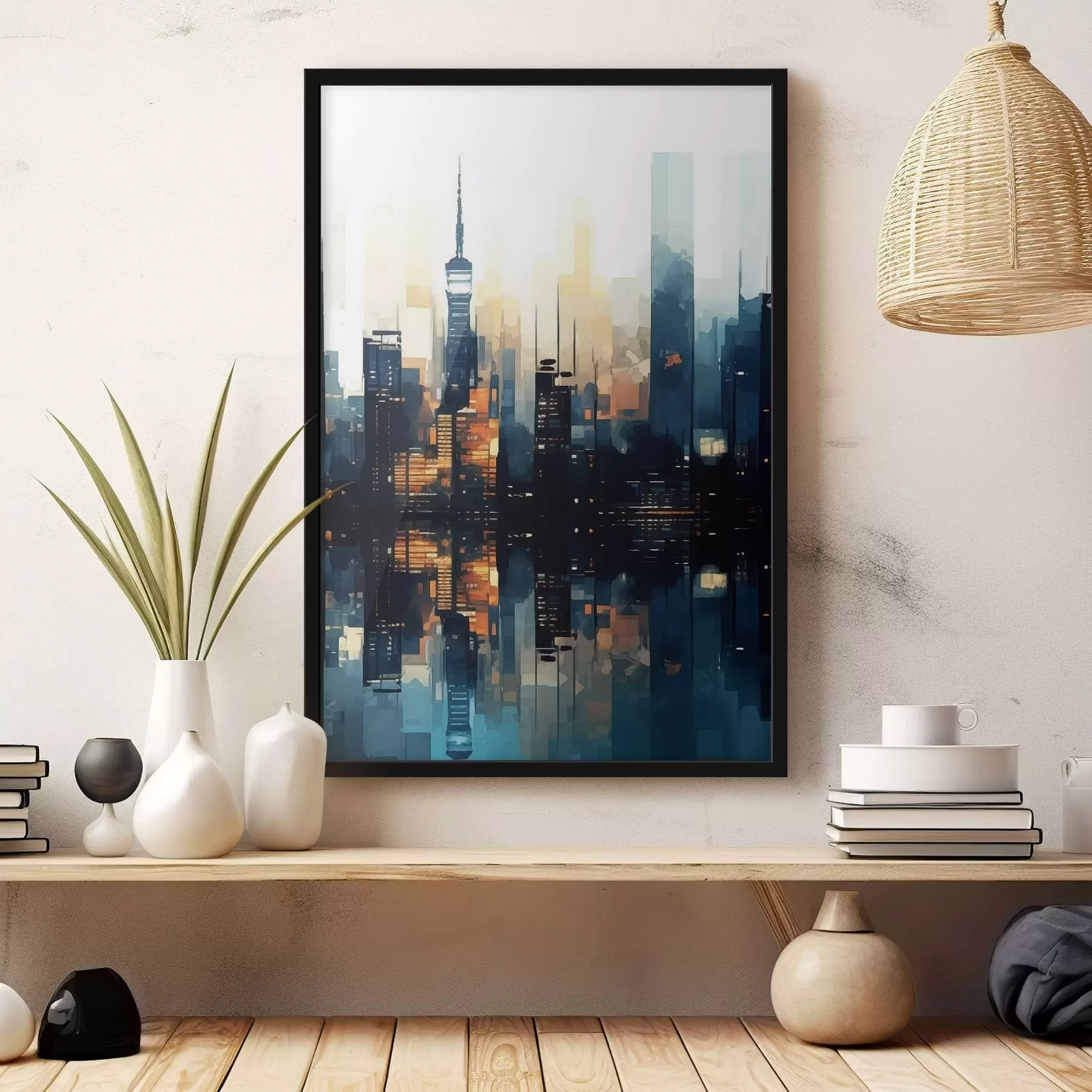 Fototapet Večerní západ slunce ve velkém městě f47677