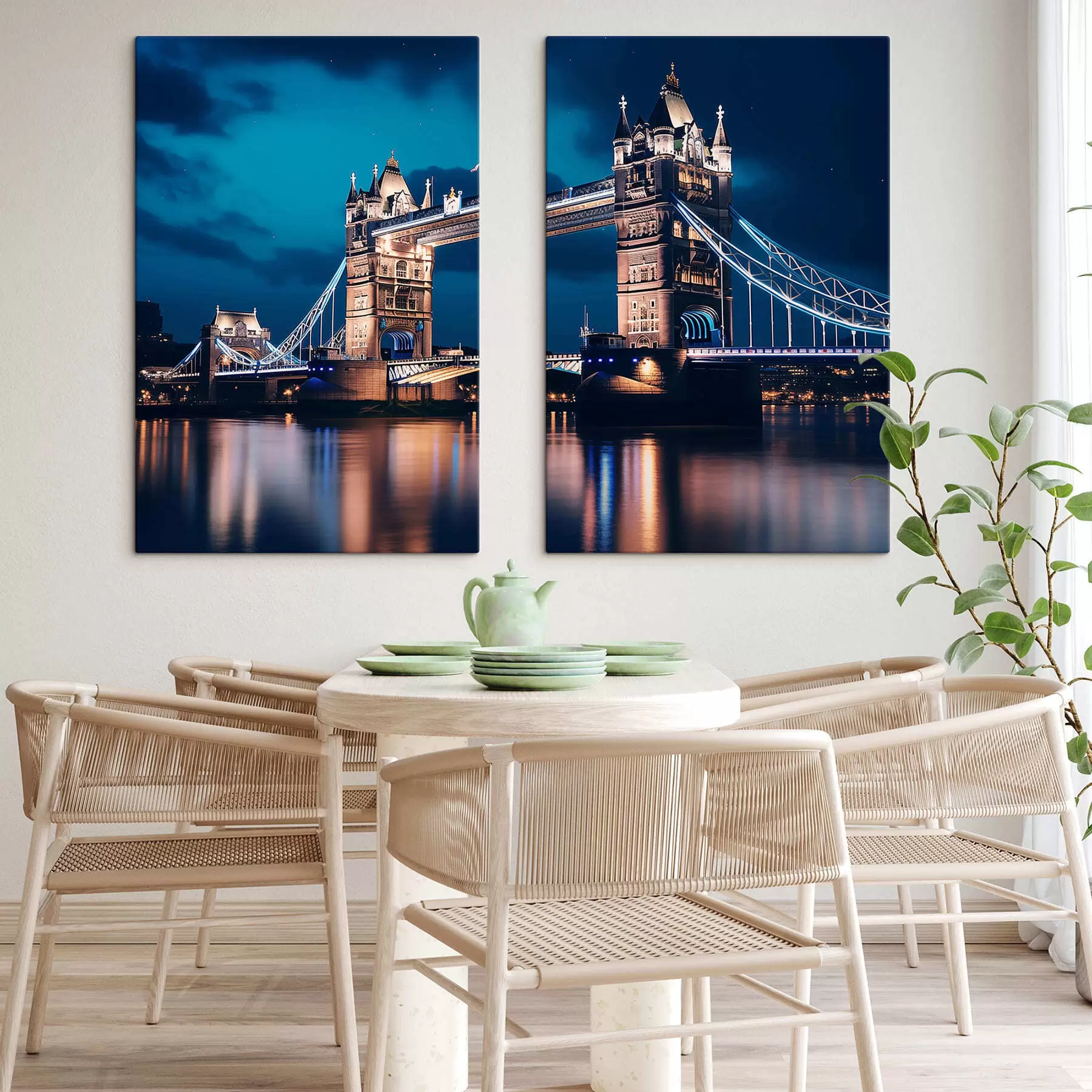 Obraz Tower Bridge v noci Č. m01260