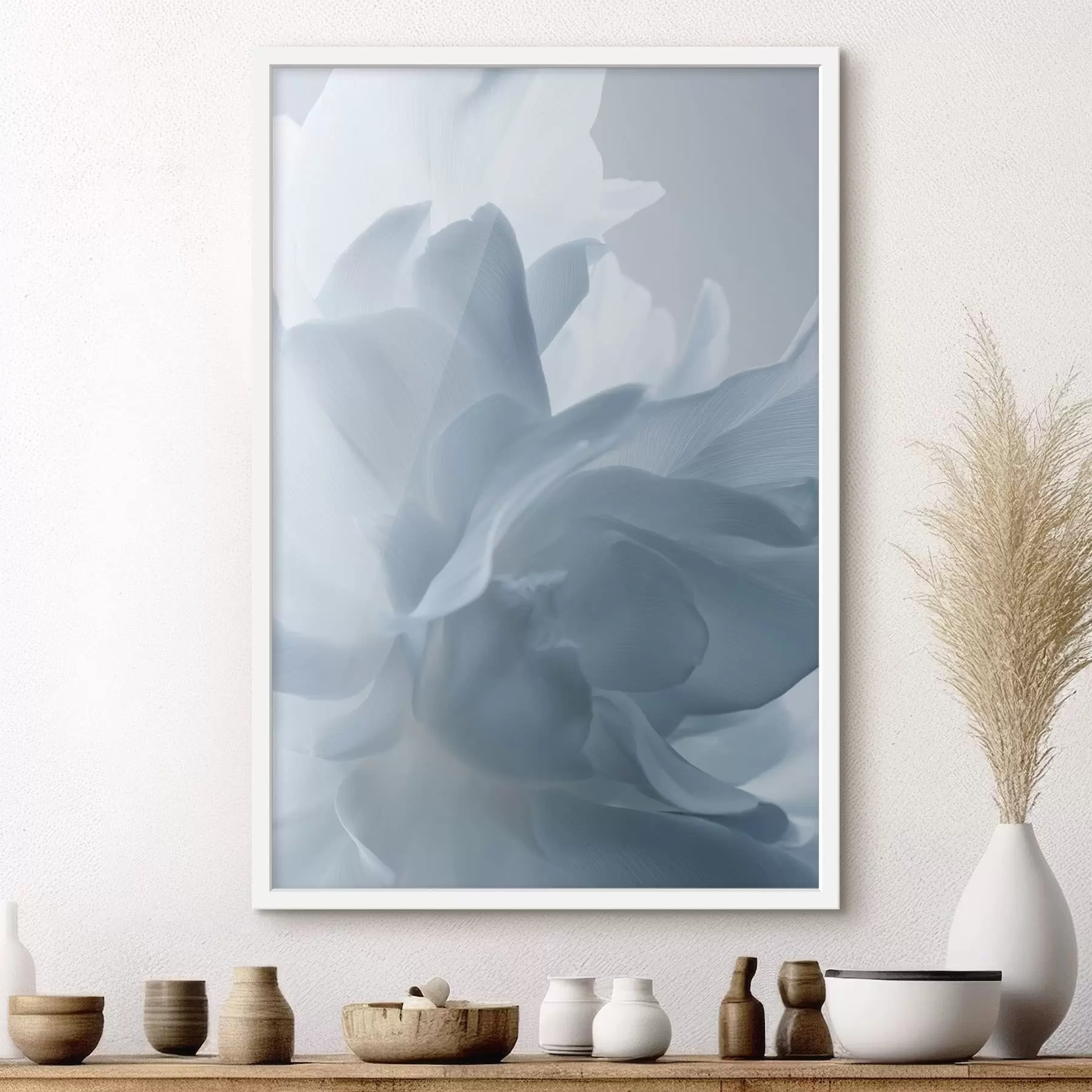 Fototapet jemné okvětní lístky v odstínech modré f47691