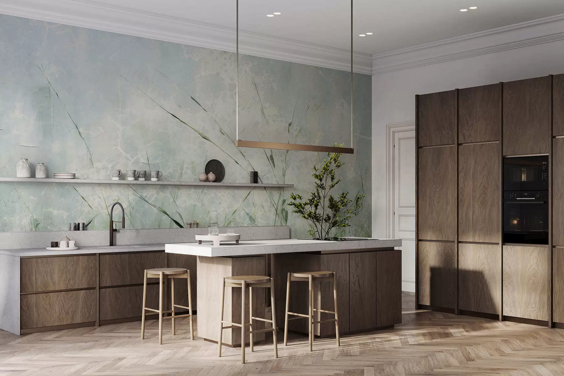 Fototapet Lehkost trávy w05176