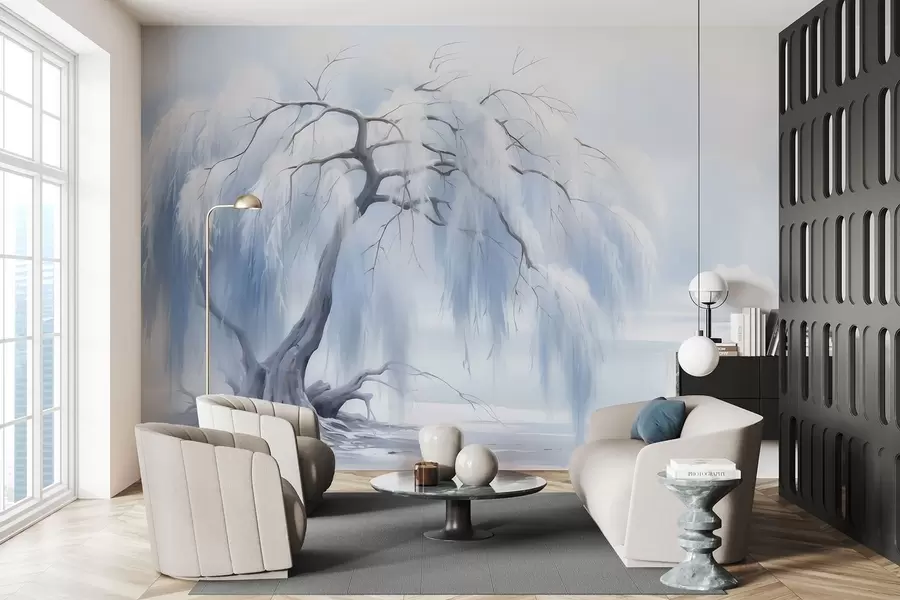 Fototapet Bujný malovaný strom w05179