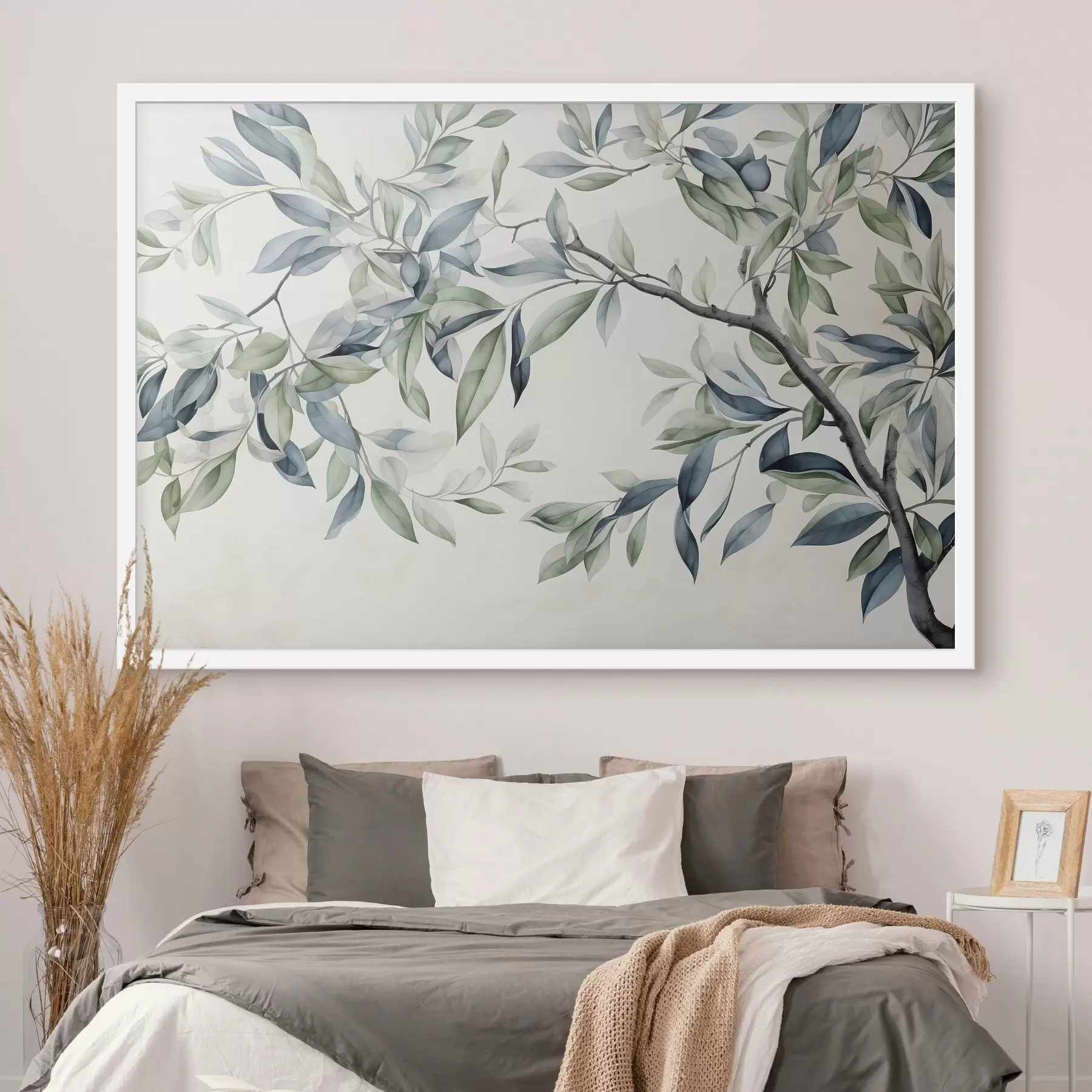 Fototapet Větev stromu, akvarelová malba f47704