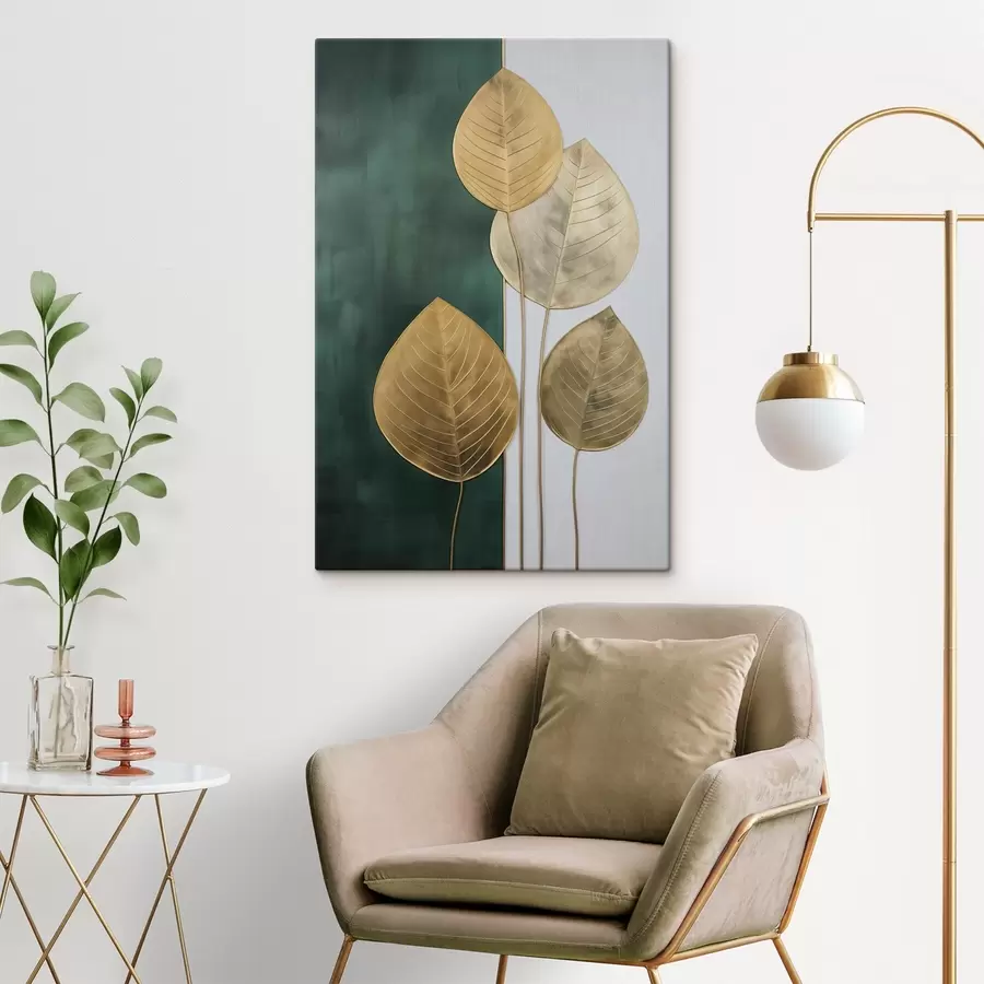 Obraz Abstraktní listy Č. s47718