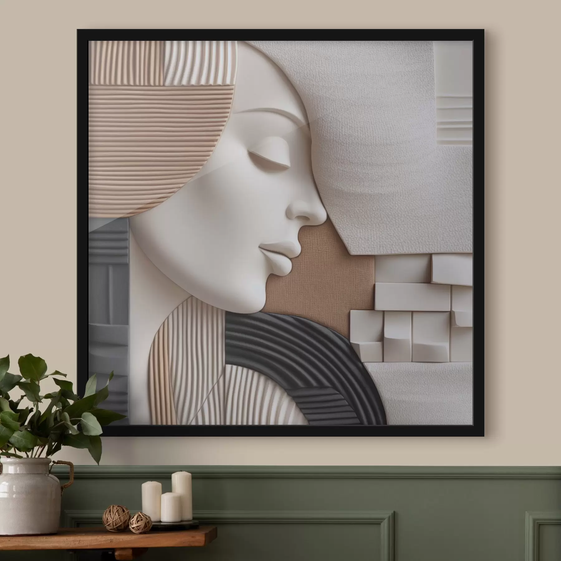 Fototapet Abstraktní portrét f47710