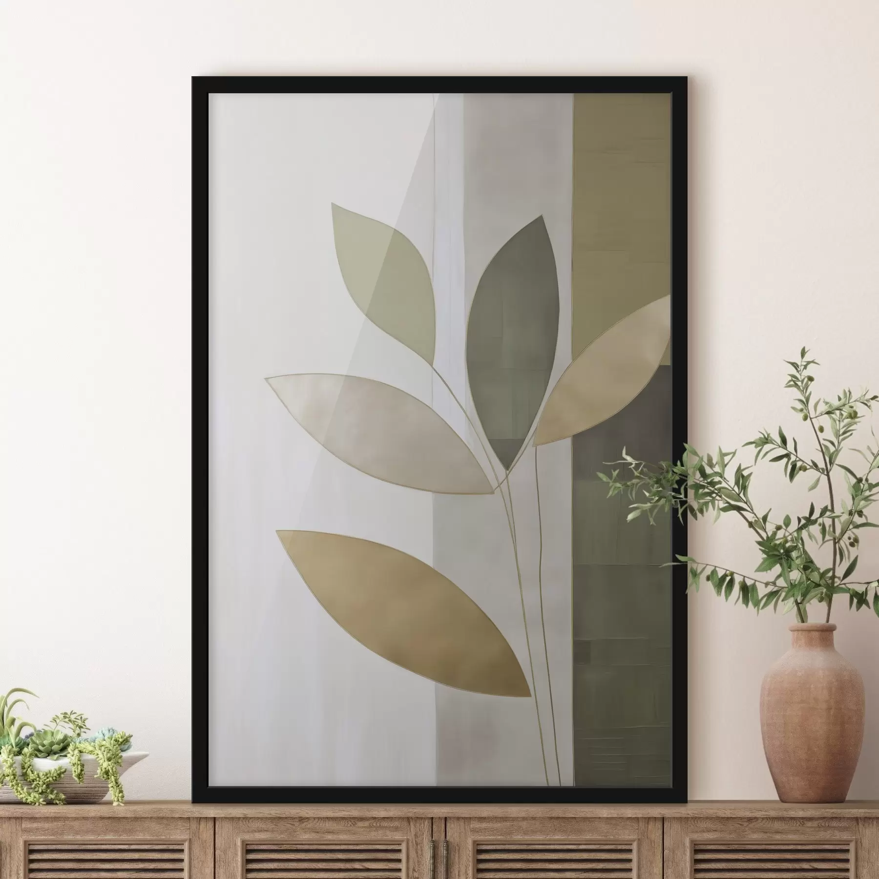 Fototapet Abstrakce s listy f47713