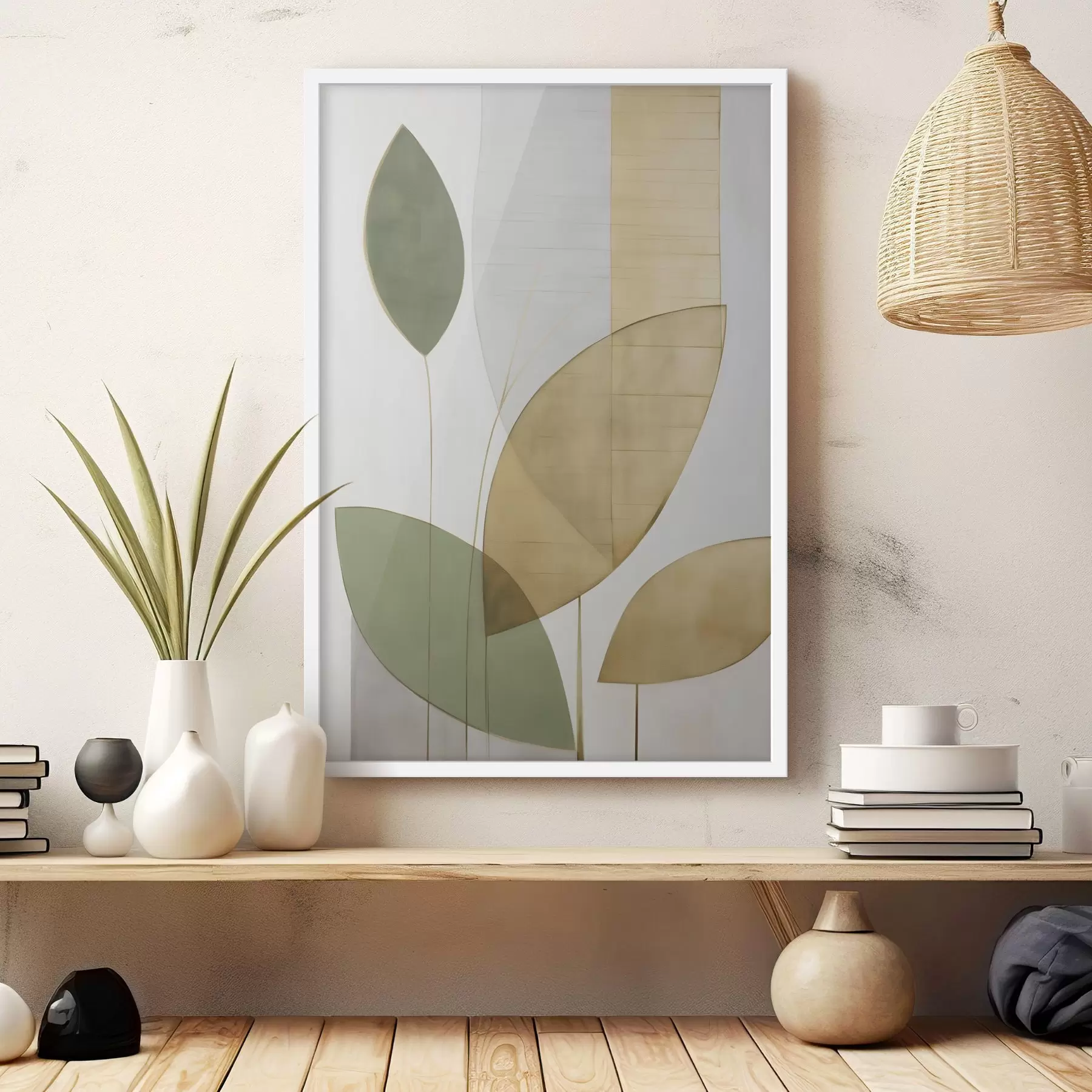 Fototapet Abstrakce s listovím f47714