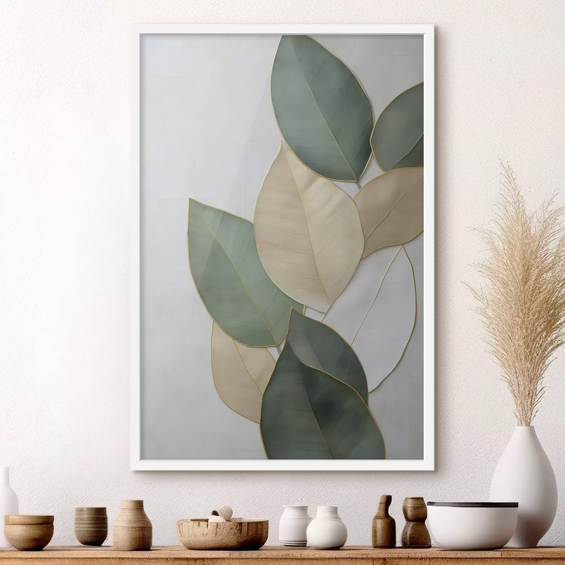 Fototapet Abstraktní listy f47717