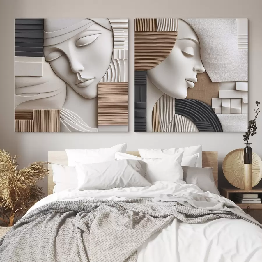 Obraz Abstraktní portrét Č. m01289