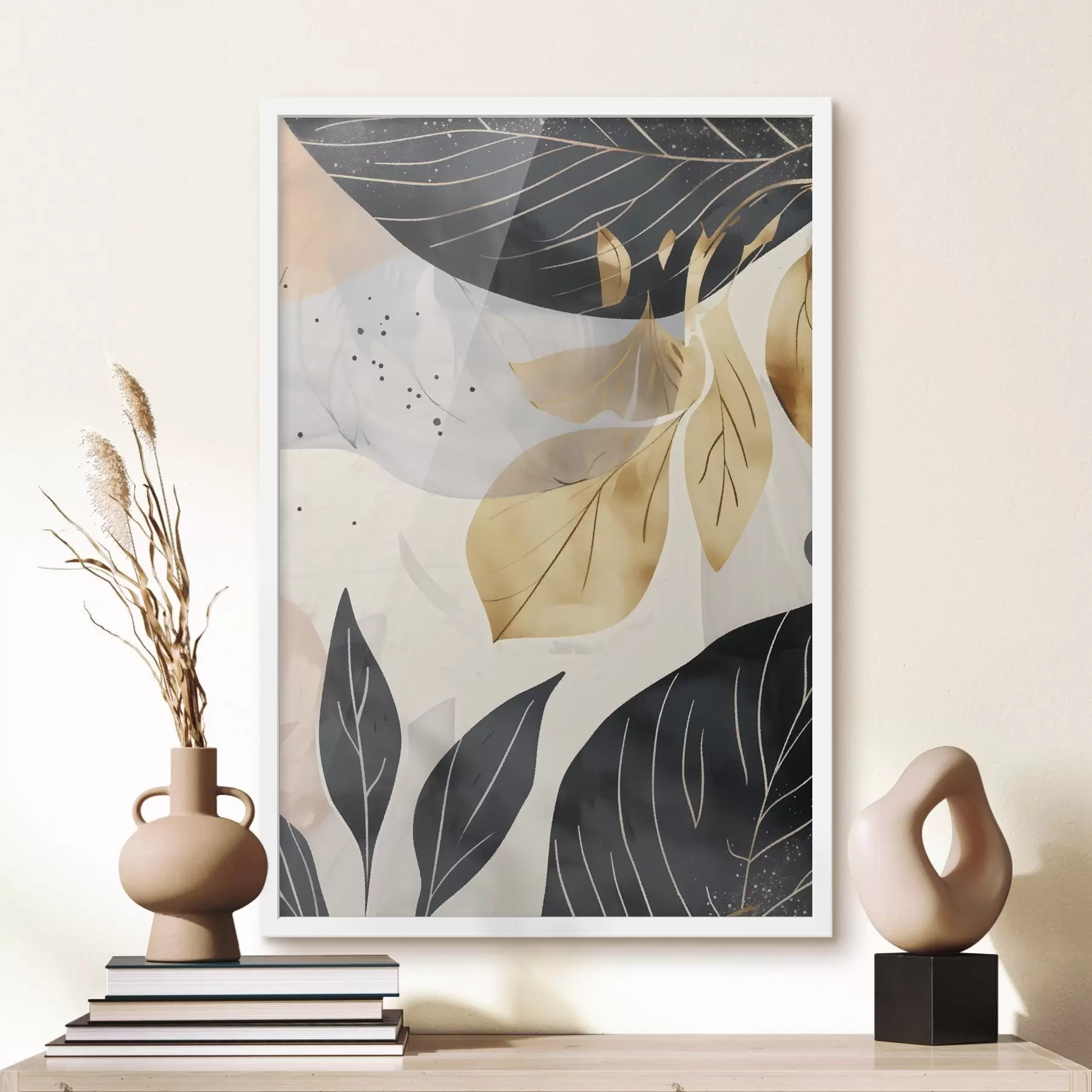 Fototapet Abstraktní větve a listy f47744