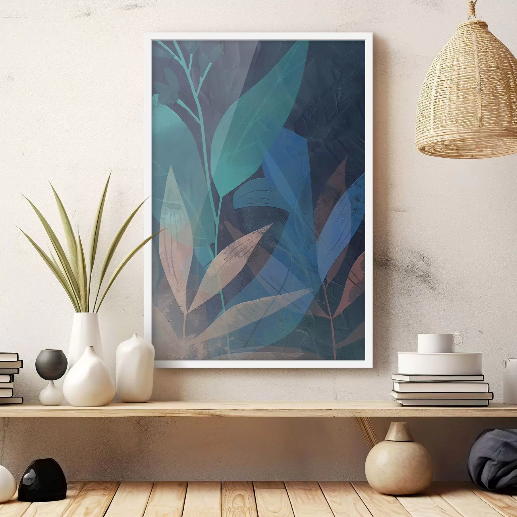 Fototapet Abstraktní větve a listy f47748