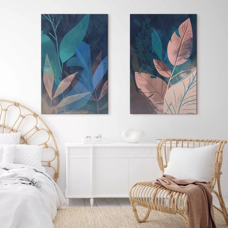 Obraz Větve a listy, abstraktní Č. m01301