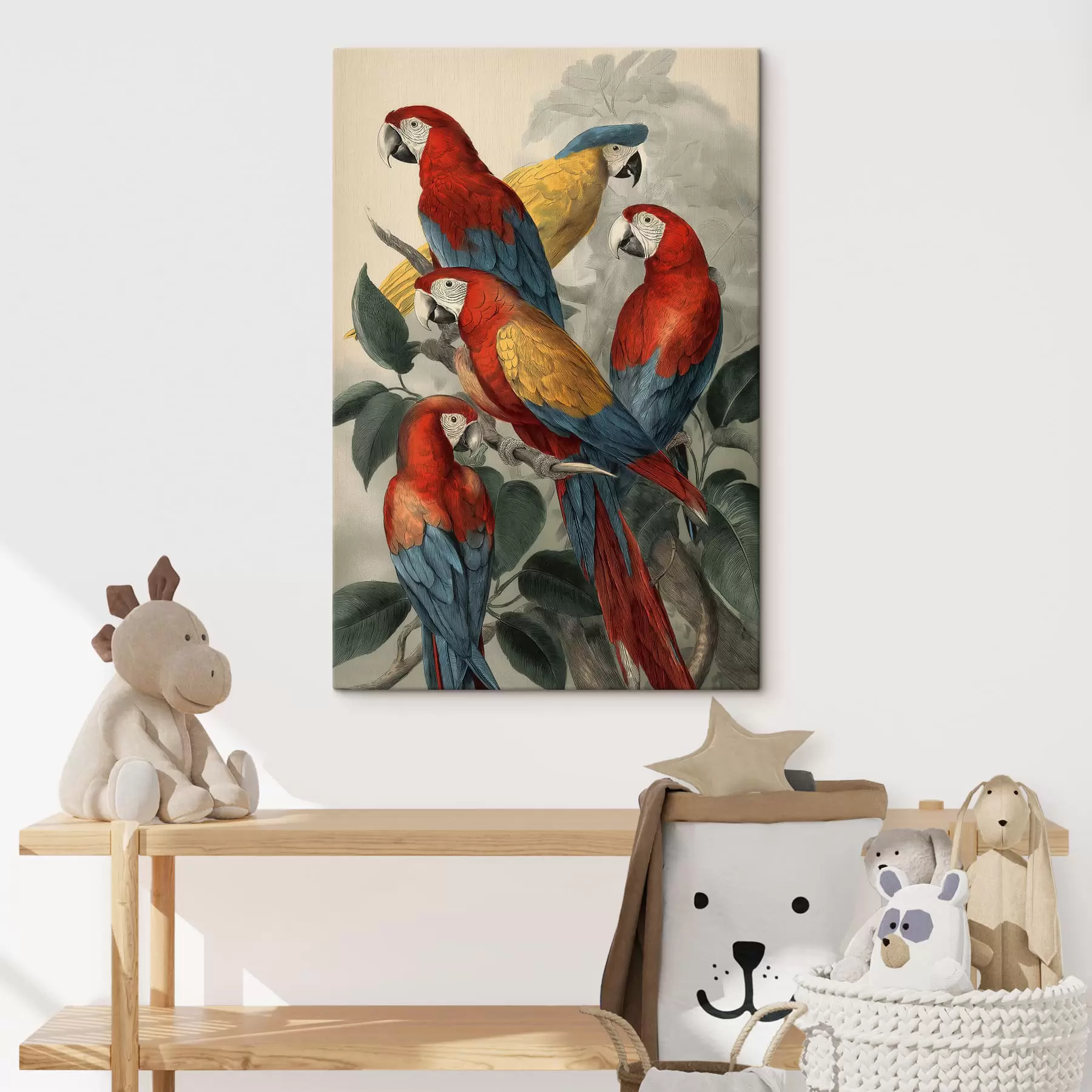 Obraz Vintage papoušci Č. s47730