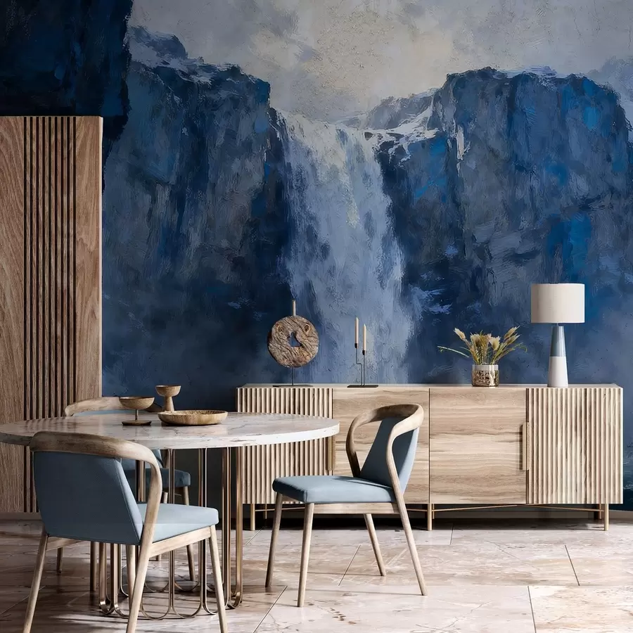 Fototapet Vodopád namalovaný ve stylu grunge w05177