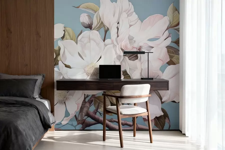 Fototapet Bujné květy na větvi stromu w05178