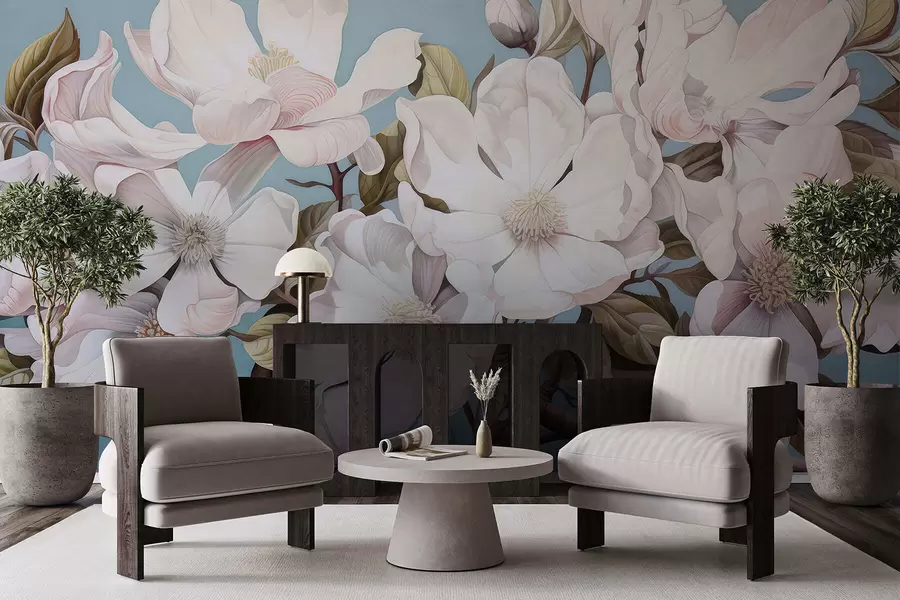 Fototapet Bujné květy na větvi stromu w05178