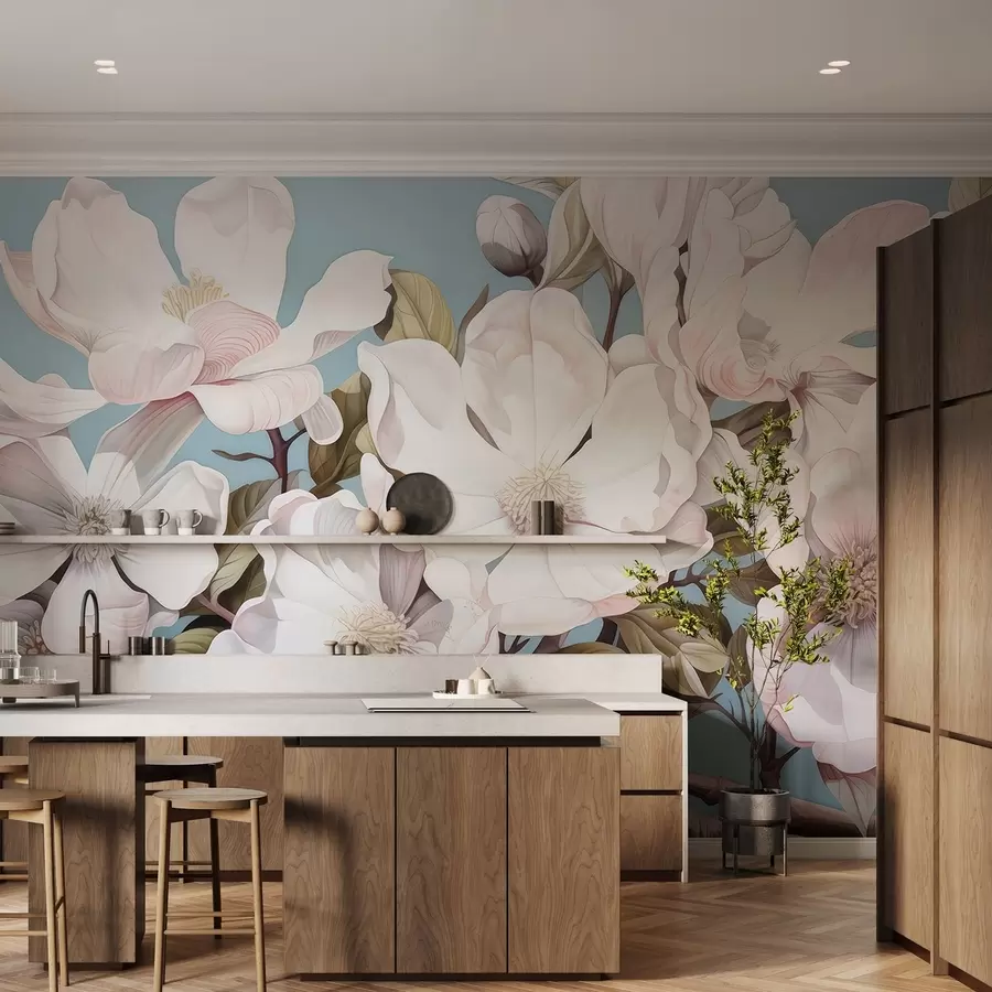 Fototapet Bujné květy na větvi stromu w05178