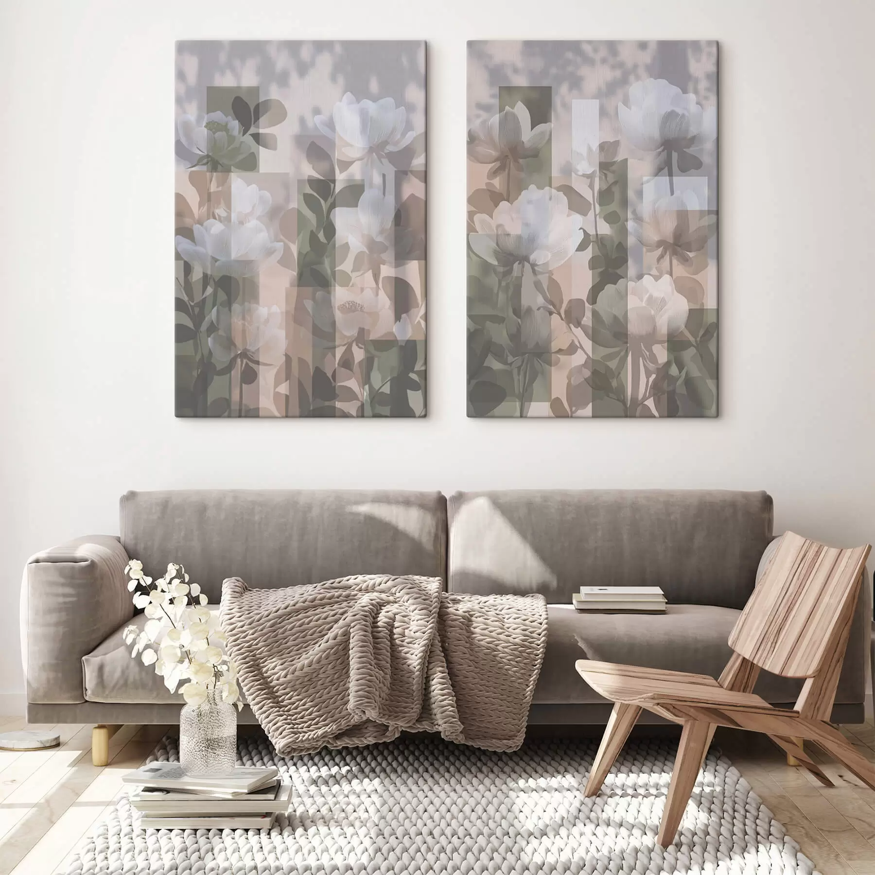 Obraz Abstrakce s květinami Č. m01268