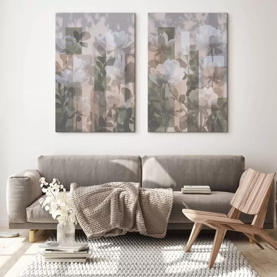 Obraz Abstrakce s květinami Č. m01268