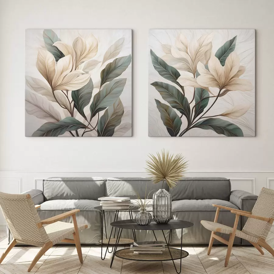 Obraz Květiny s listy Č. m01271