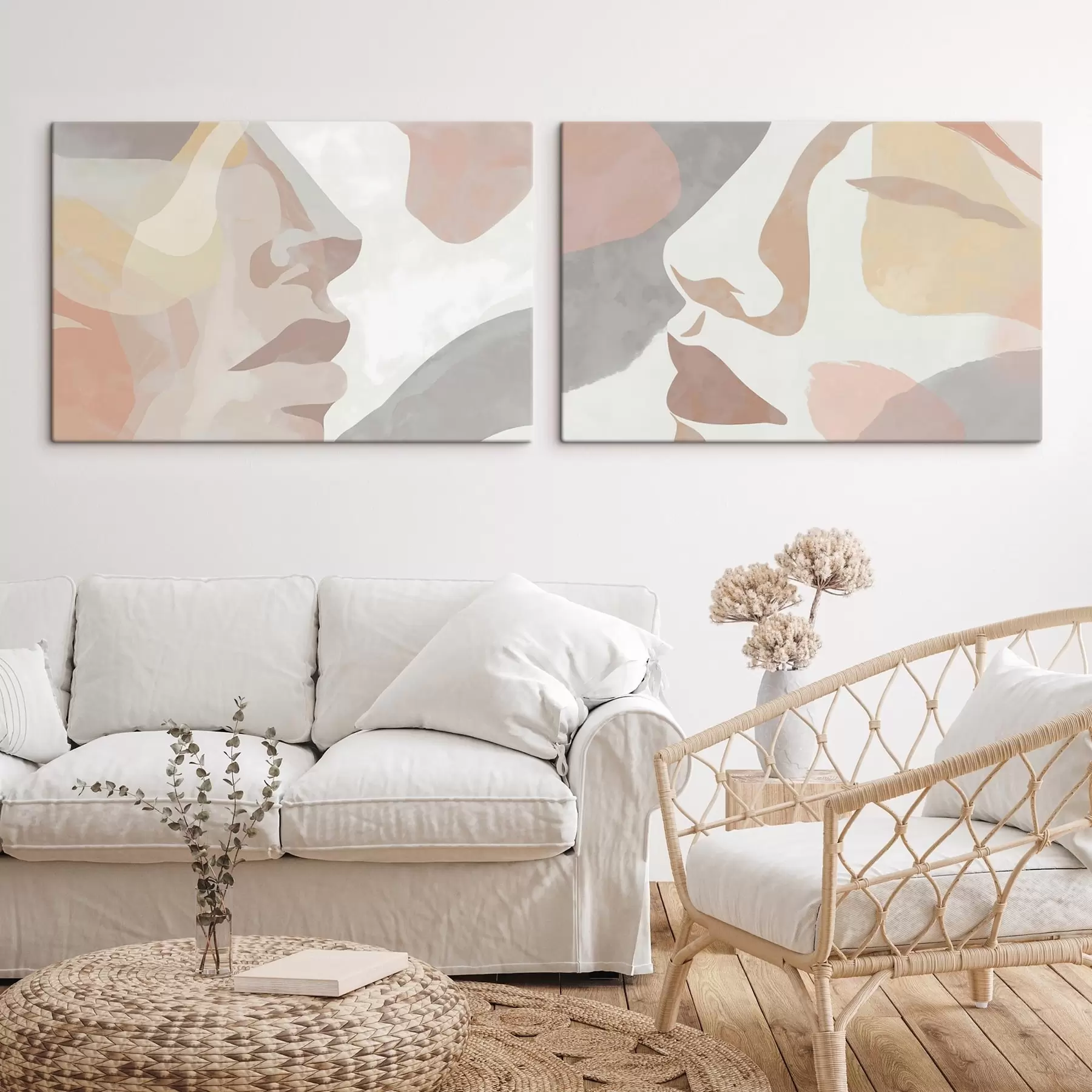 Obraz Abstraktní minimalistické tváře Č. m01275