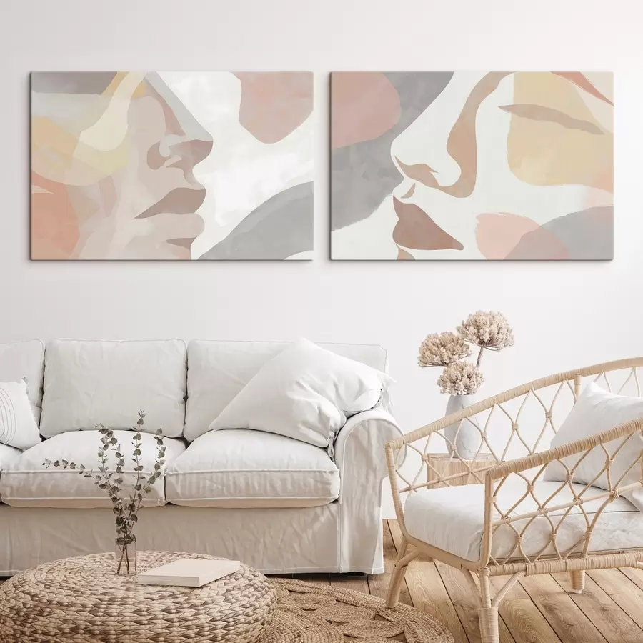 Obraz Abstraktní minimalistické tváře Č. m01275