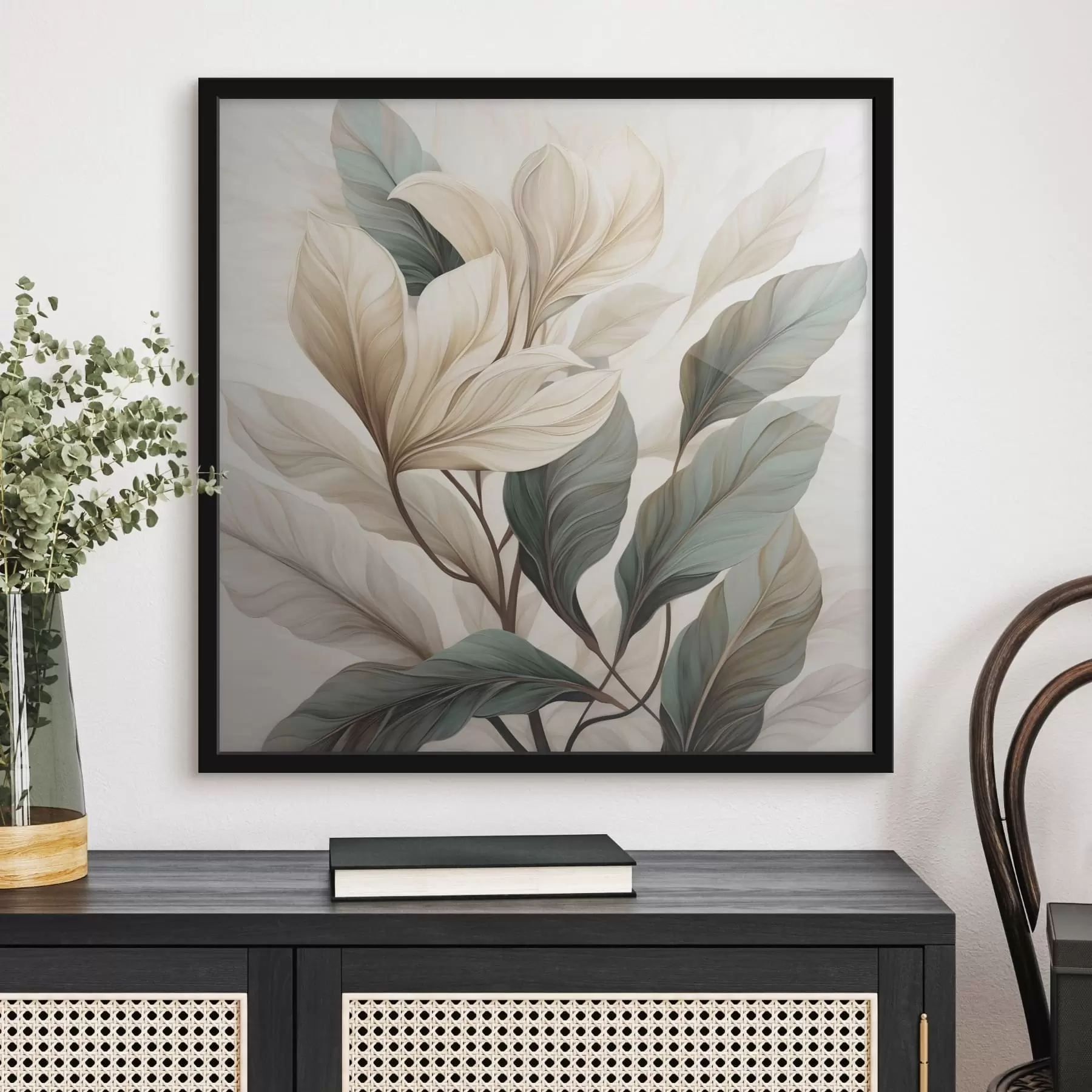 Fototapet Květiny s listy f47668