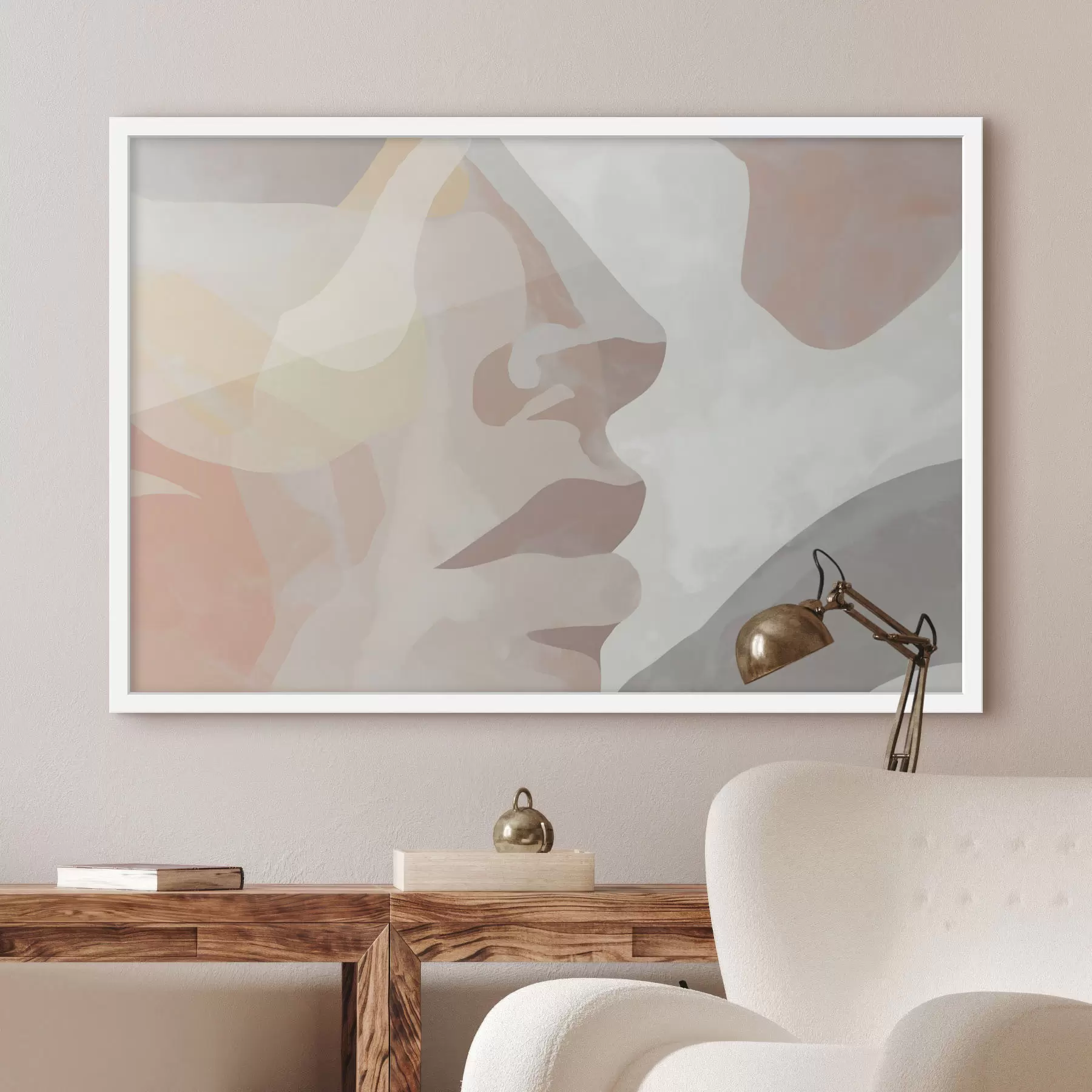Fototapet Abstraktní minimalistická tvář f47774