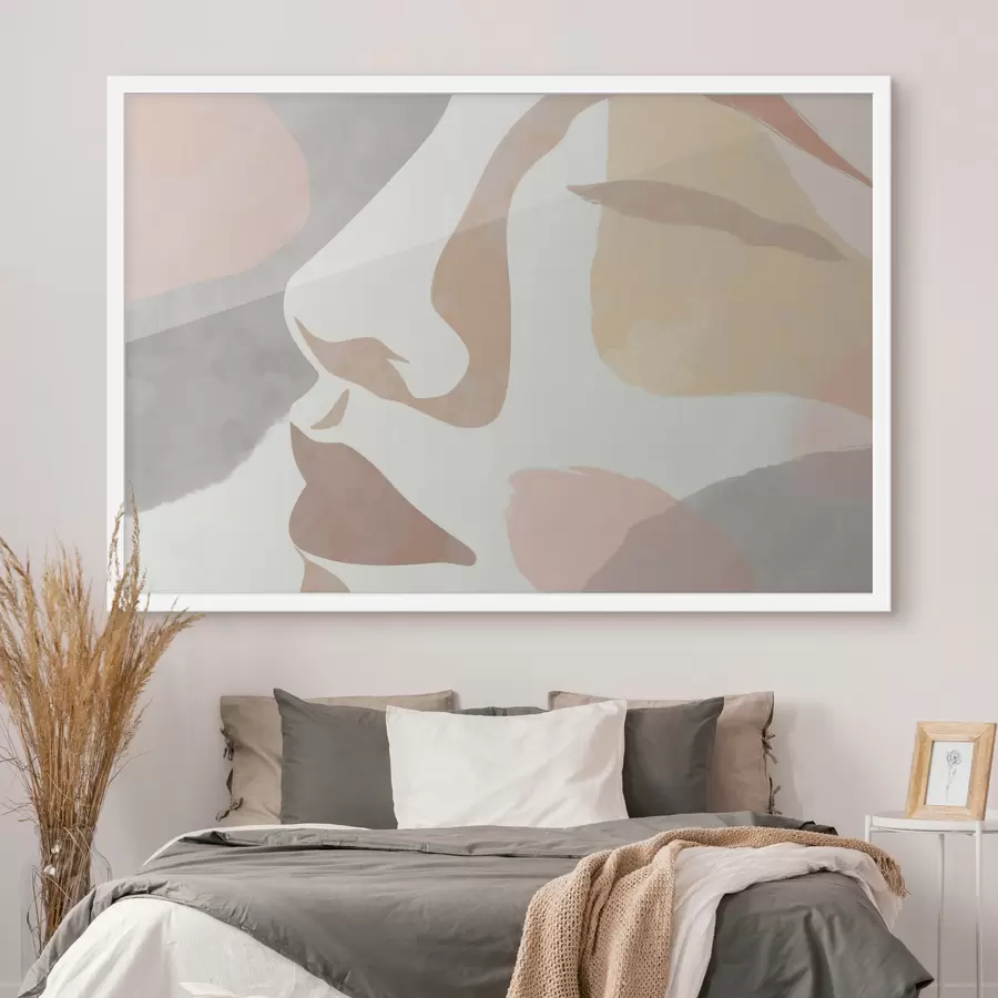 Fototapet Abstraktní minimalistická tvář f47777