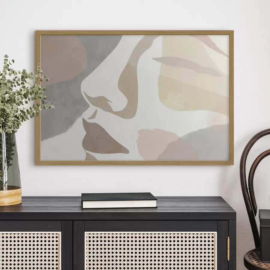 Fototapet Abstraktní minimalistická tvář f47777