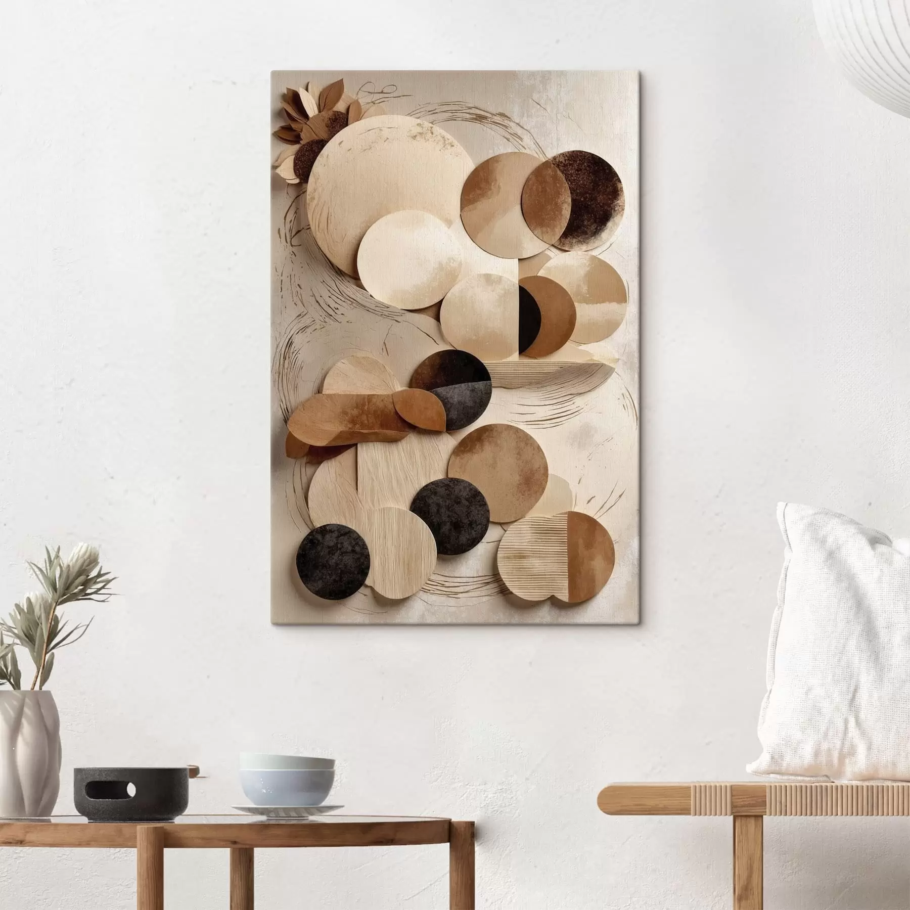 Obraz Kompozice kulatých tvarů v teplých tónech Č. s47751