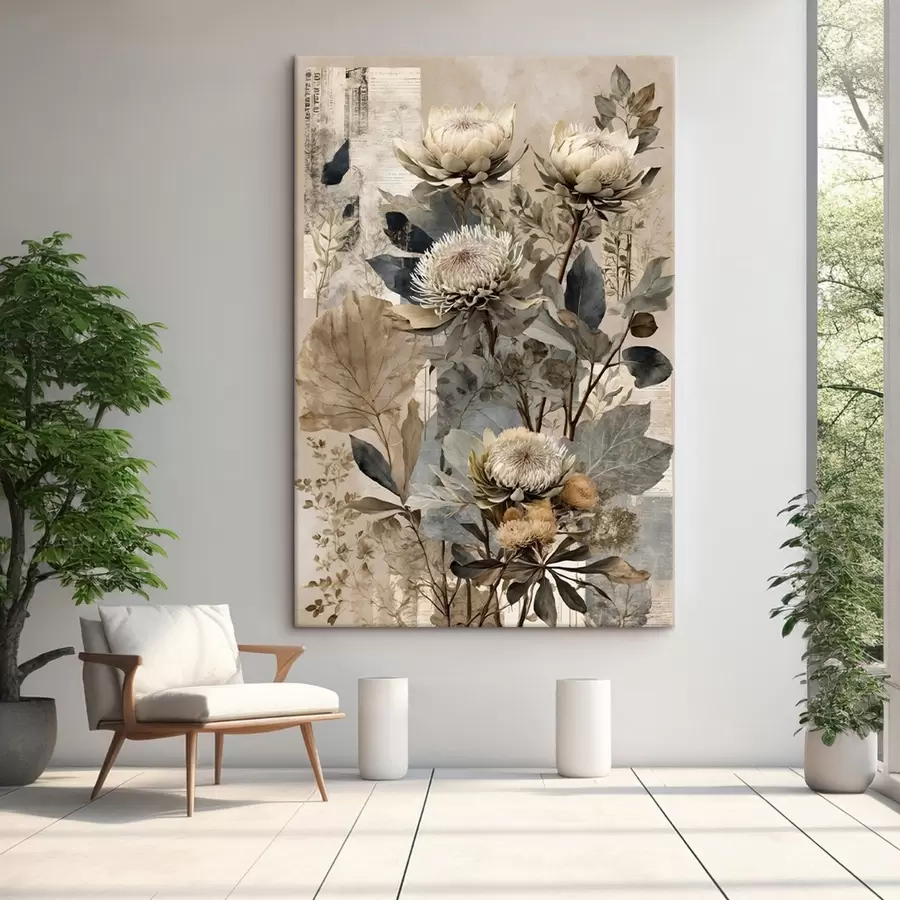 Obraz Botanická kompozice v tlumených barvách Č. s47755