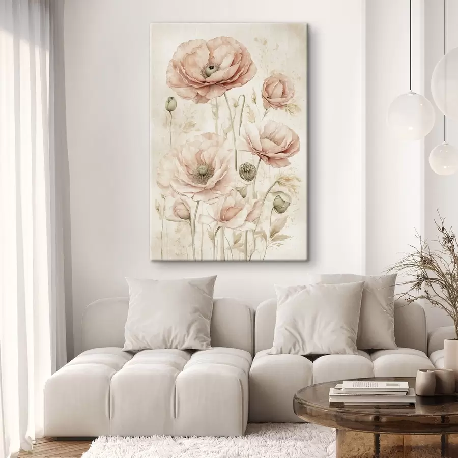 Obraz Jemné květy v jemných růžových tónech Č. s47756