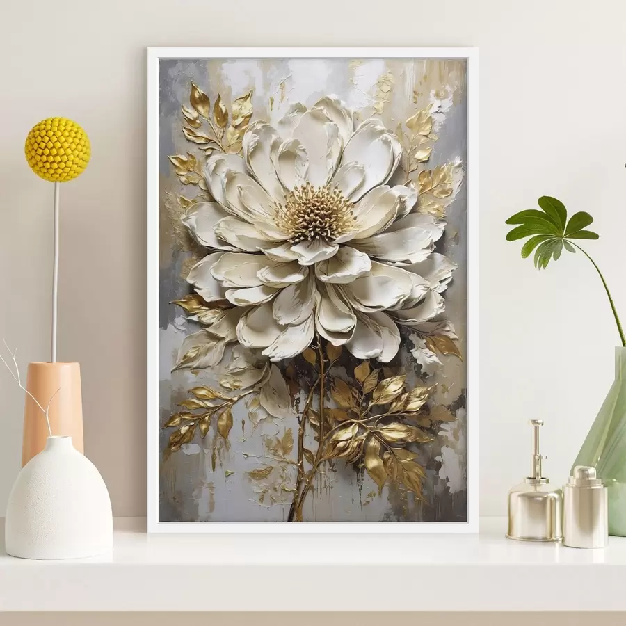 Fototapet Texturovaná lehká květina f47271