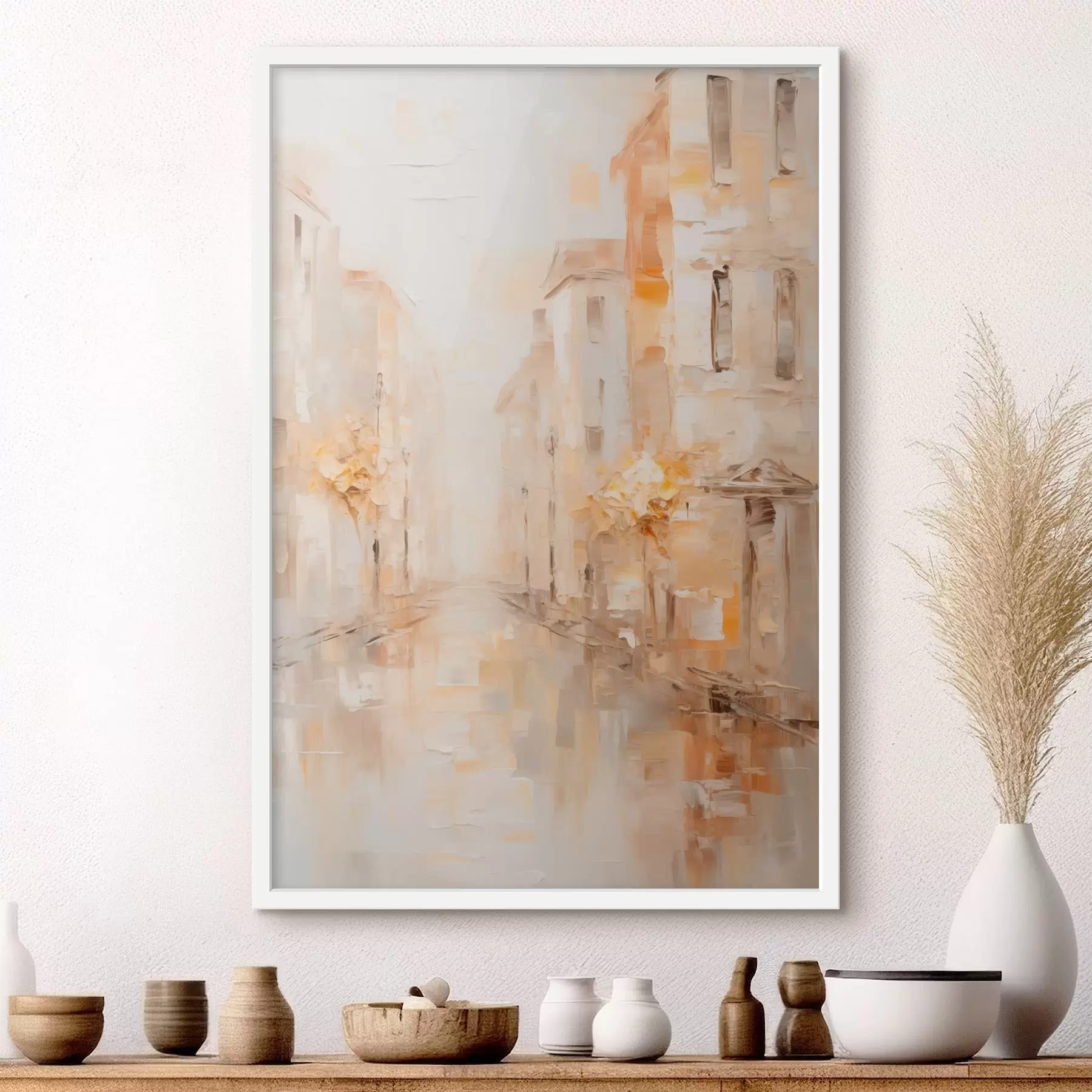 Fototapet Měkká městská ulice v teplých tónech f47302