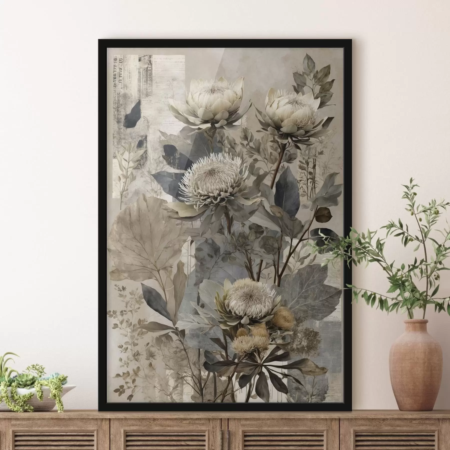 Fototapet Botanická kompozice v tlumených barvách f47755