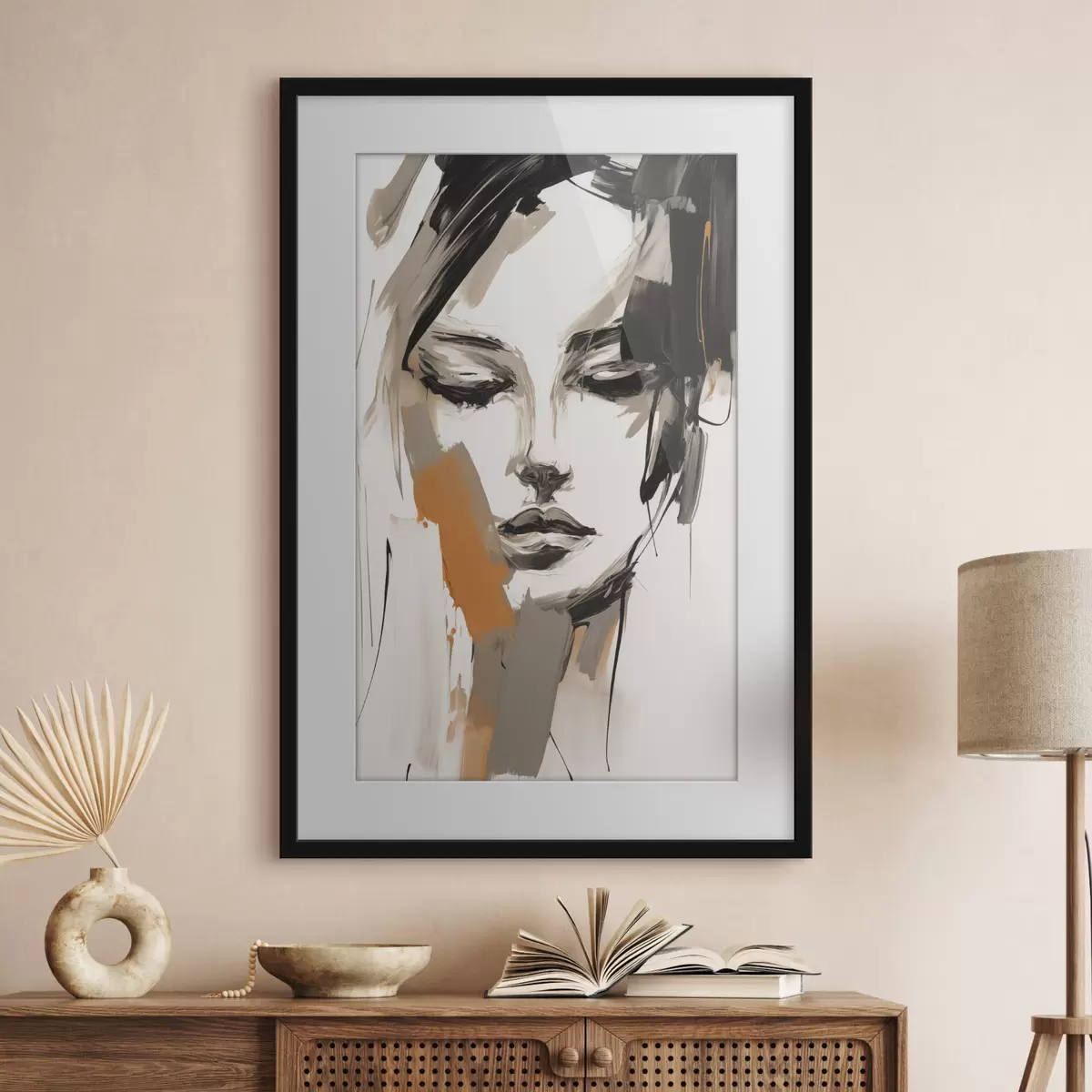 Poster Abstraktní portrét dívky f47801
