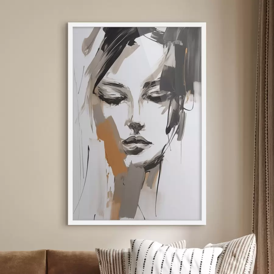 Fototapet Abstraktní portrét dívky f47801