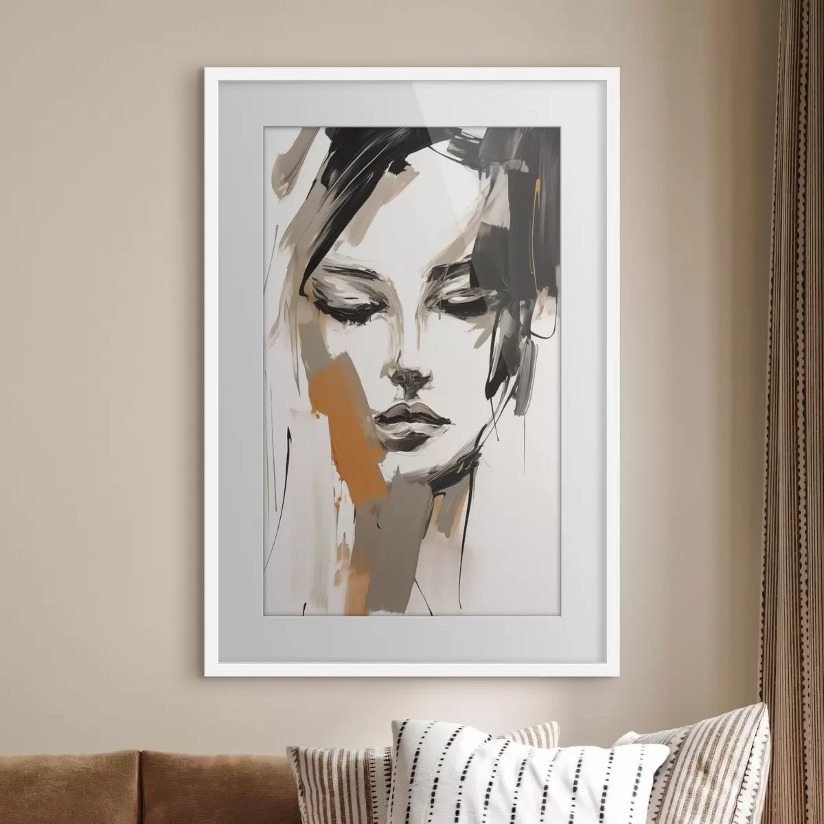 Poster Abstraktní portrét dívky f47801