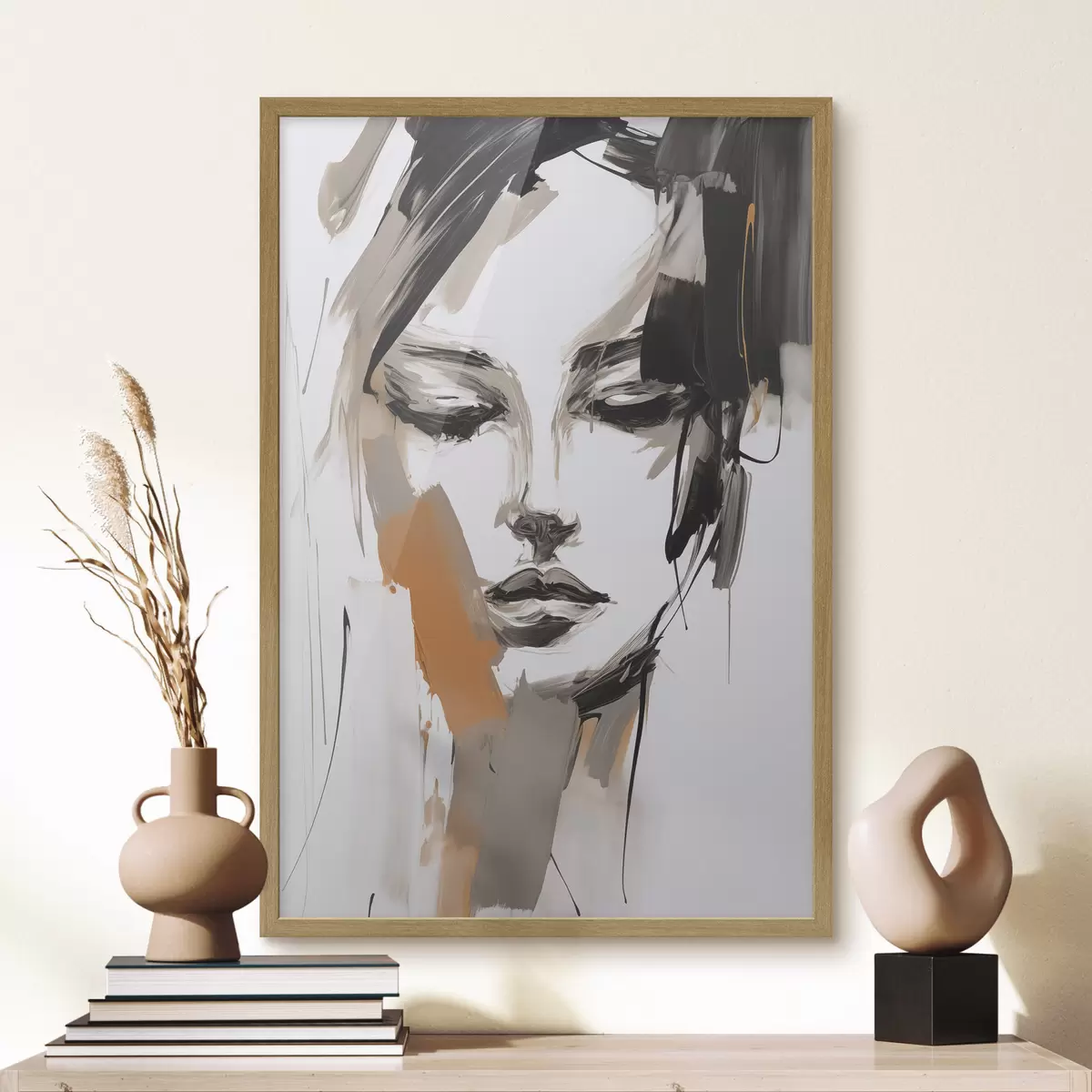 Poster Abstraktní portrét dívky f47801