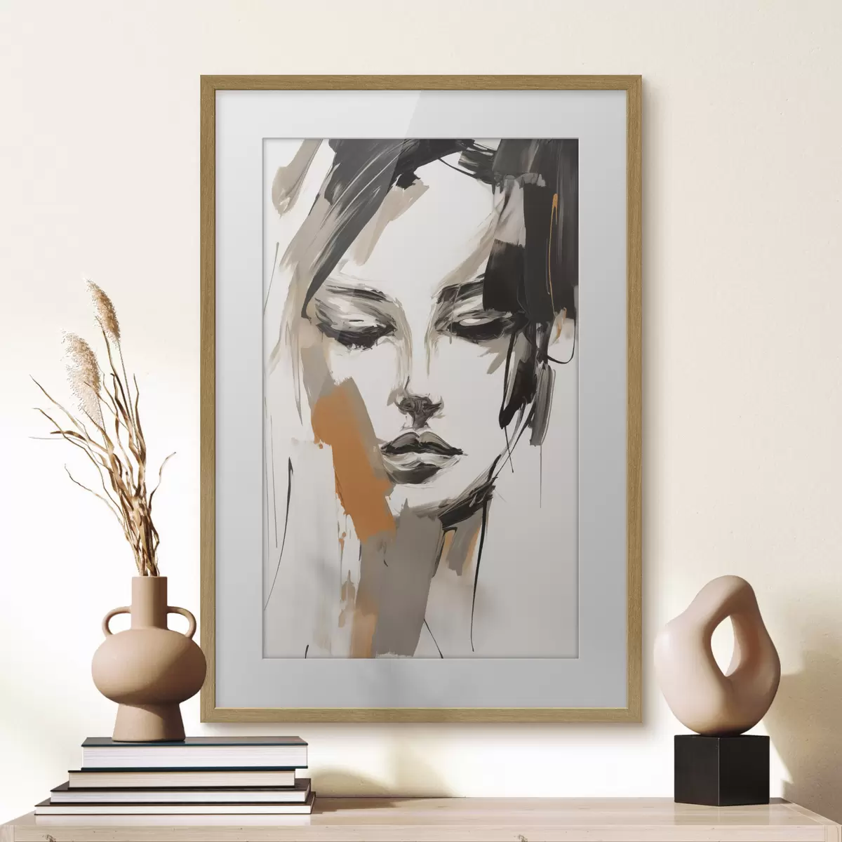 Poster Abstraktní portrét dívky f47801