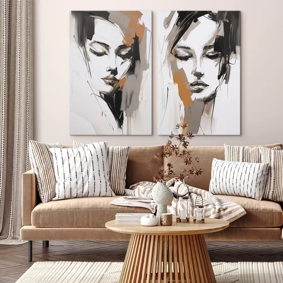 Obraz Abstraktní portrét dívky Č. m30004