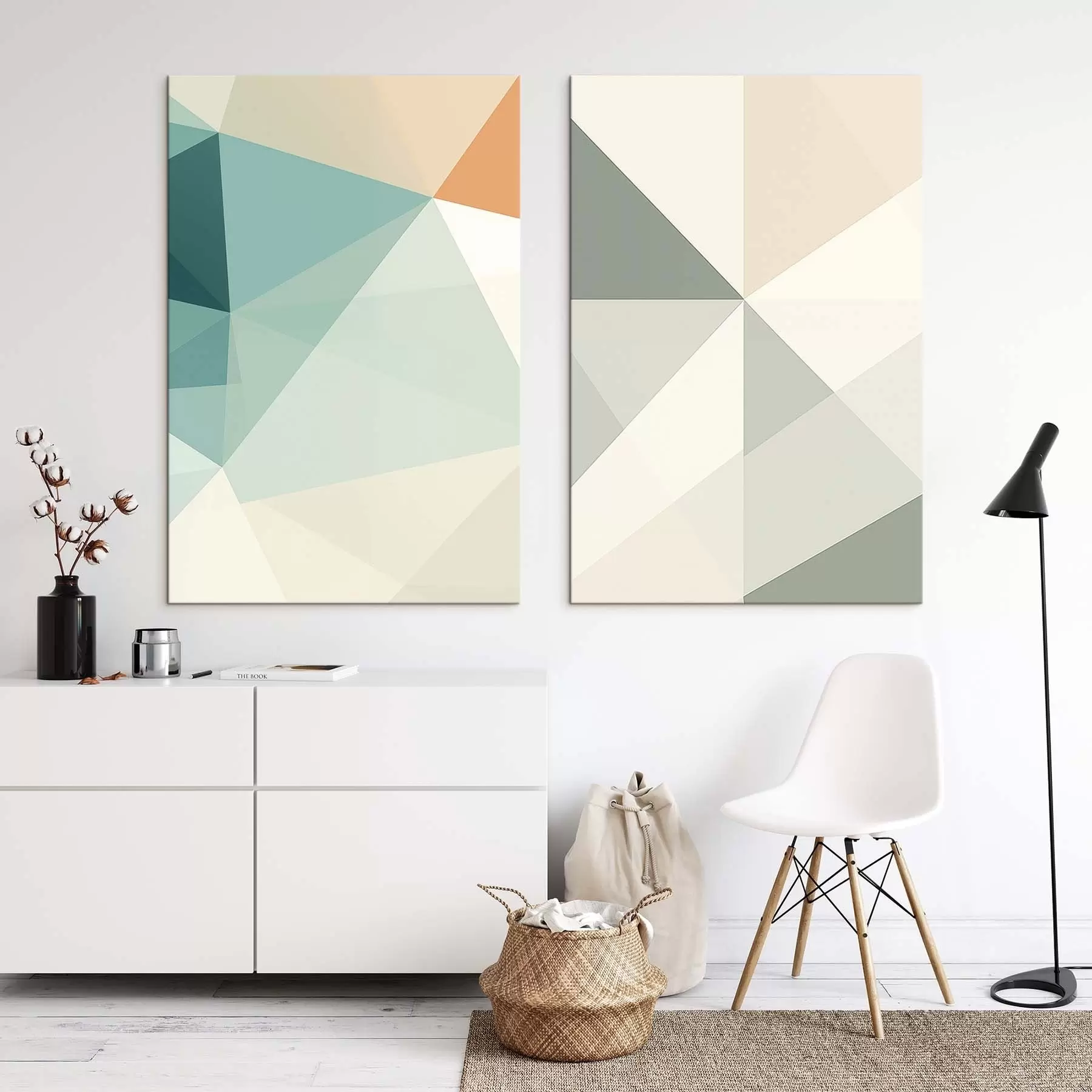 Obraz Abstraktní geometrické tvary, trojúhelníky Č. m30023