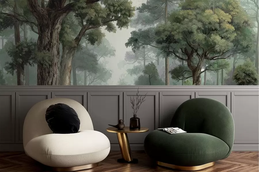 Fototapet Listnatý les w05196