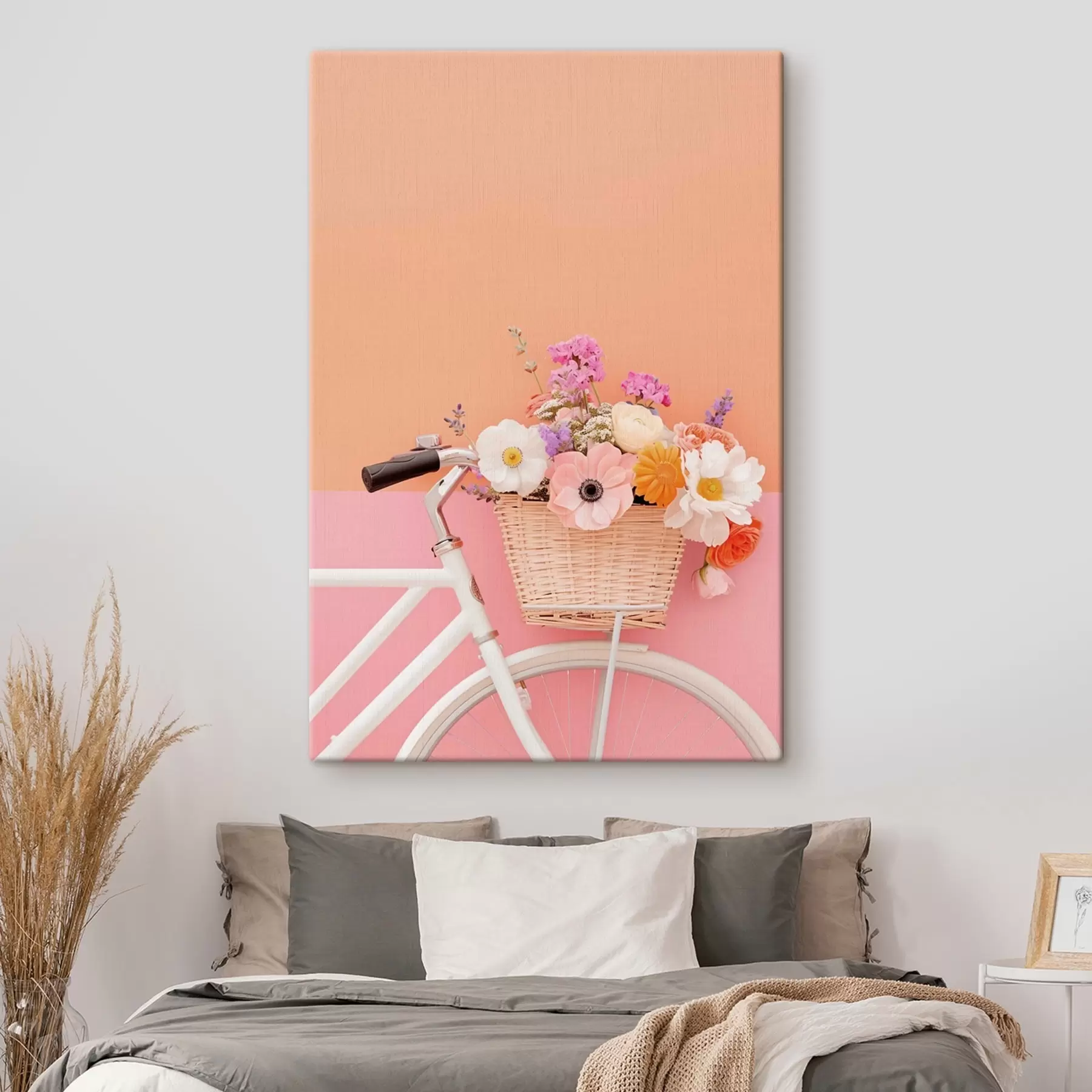 Obraz Květinový koš v provensálském stylu, jízdní kolo Č. s47895