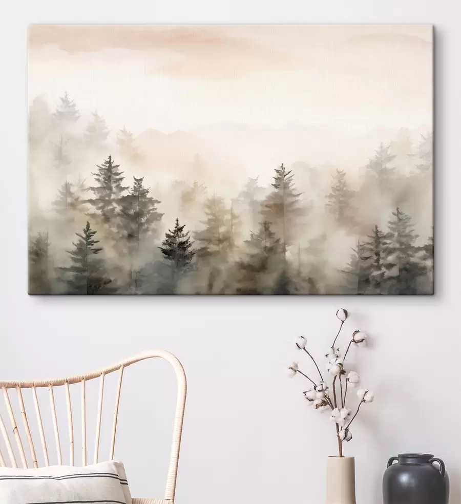 Obraz Akvarelový les, imitace Č. s47885