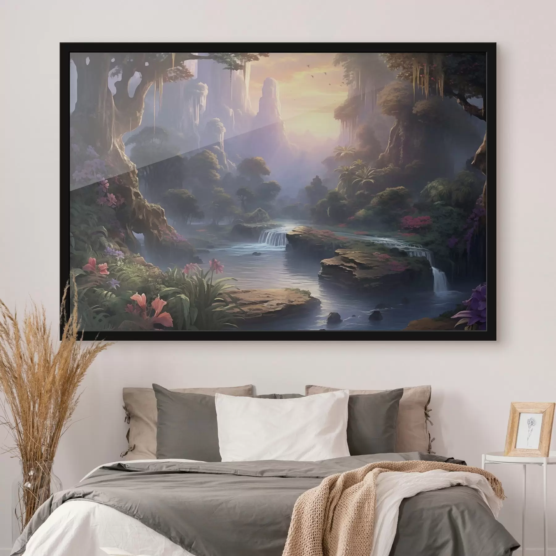 Fototapet Vodopády v pohádkovém lese f47893