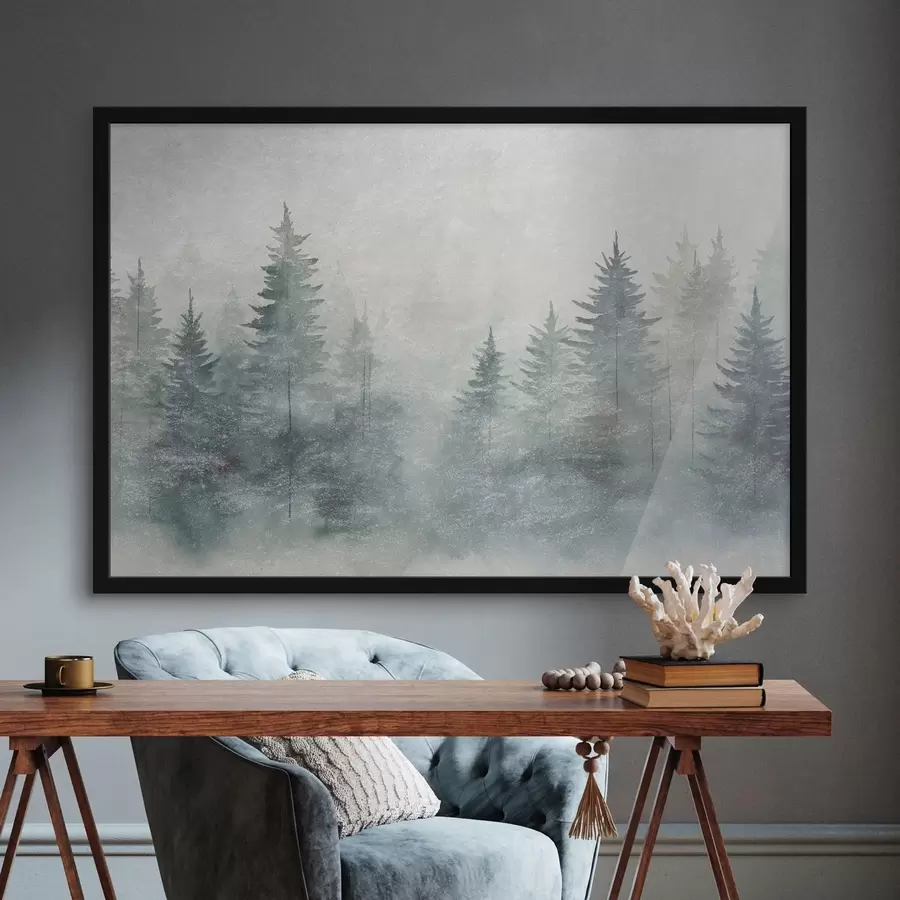 Fototapet Jehoňový les, grunge styl f47894