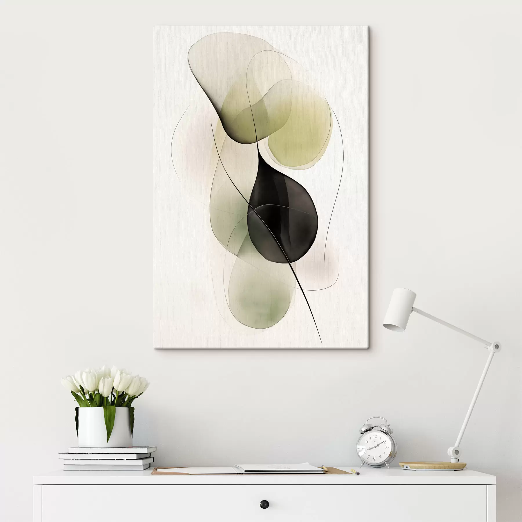 Obraz Abstraktní linie a tvary Č. s47925